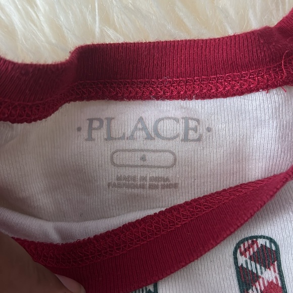 Carter’s & Children’s Place Christmas Pajama Set & Fleece Bottoms Size 4T - Picture 4 of 10